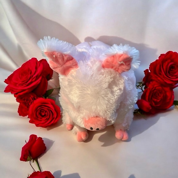 Pig Plush Toy By Nanco Belly Buddy - Picture 2 of 5